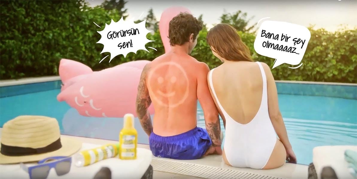 Larissa ve Burak SunOzon'un reklamında