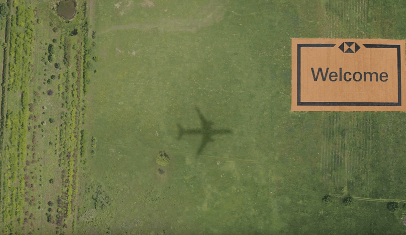 HSBC Kanada'dan dünyanın en büyük hoş geldiniz paspası