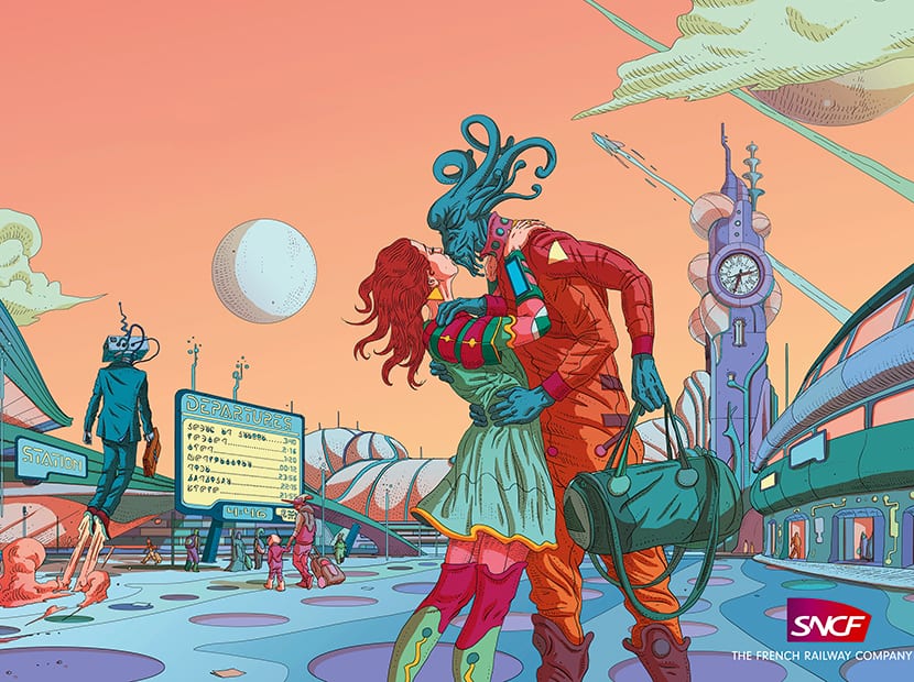 SNCF misafirlerine sürreal sınırlar sunuyor - campaigntr