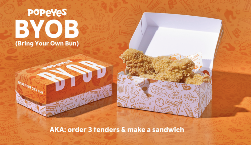 Popeyes kendi ekmeğinizi getirin diyor-campaigntr
